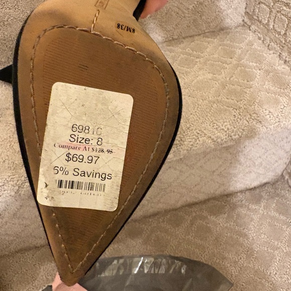 Vince Camuto Black and Gold Heels - Picture 2 of 4